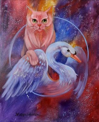 Wake Up Your Totem. The cat and the Swan (Razbudi Svoy Totem). Shagushina Olga
