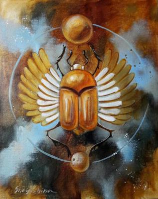 Awaken Your Totem. Golden Scarab. Shagushina Olga