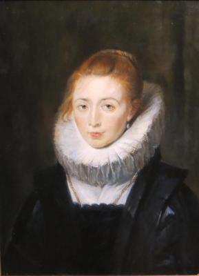 Peter Paul Rubens. Portrait of the maid of the Infanta Isabella. Komarov Nickolay