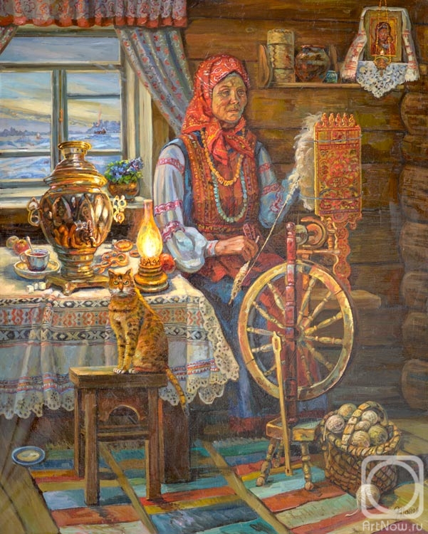 Panov Eduard. The old lady paused at the window