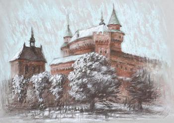Bojnice castle in winter (). Krivolapova Tatiana