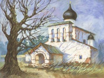 The Church of the Resurrection from the Herd. Pskov. Krivolapova Tatiana