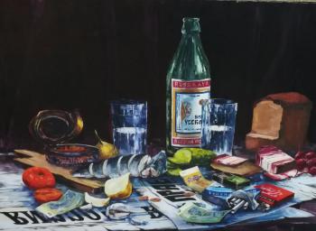Still life with vodka