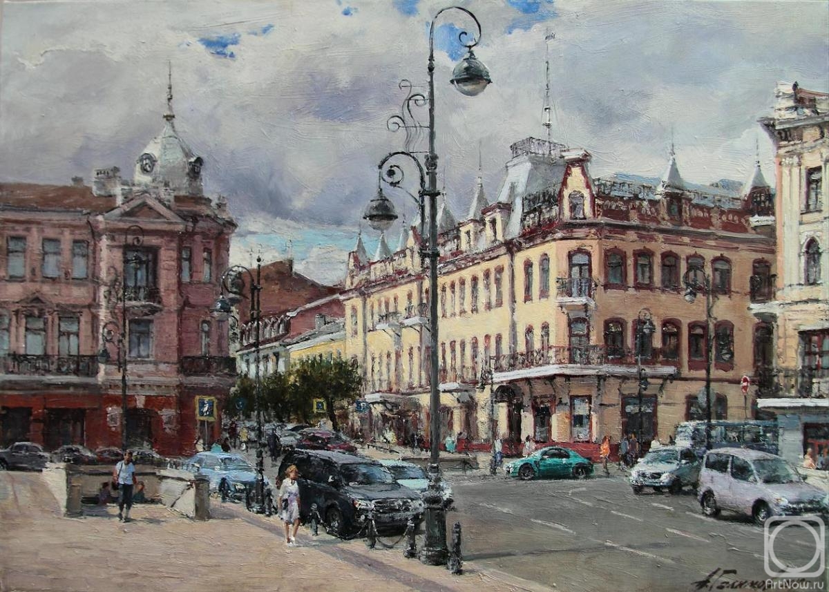 Galimov Azat. From the life of the city. Vladivostok, Svetlanskaya street