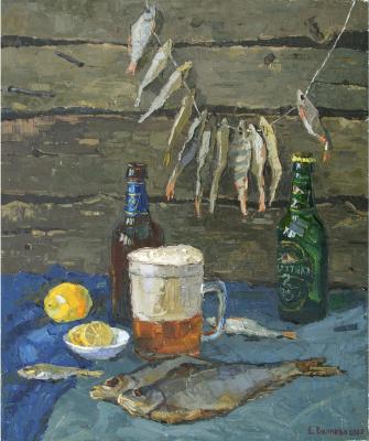 Beer and fish. Vilkova Elena