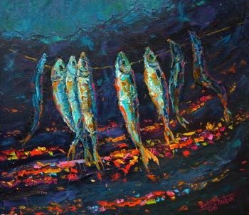 When the Yalta flies sleep, the horse mackerel wilts more calmly (Painting Night Fishing). Shubin Artyom