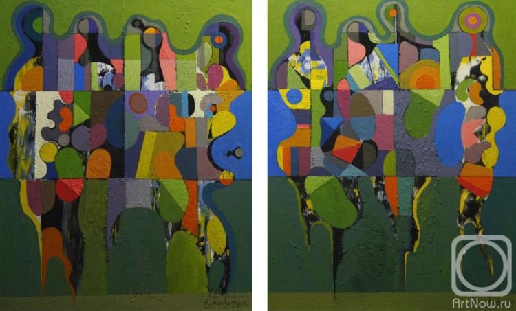 Kharabadze Zaza. Picnic (diptych)