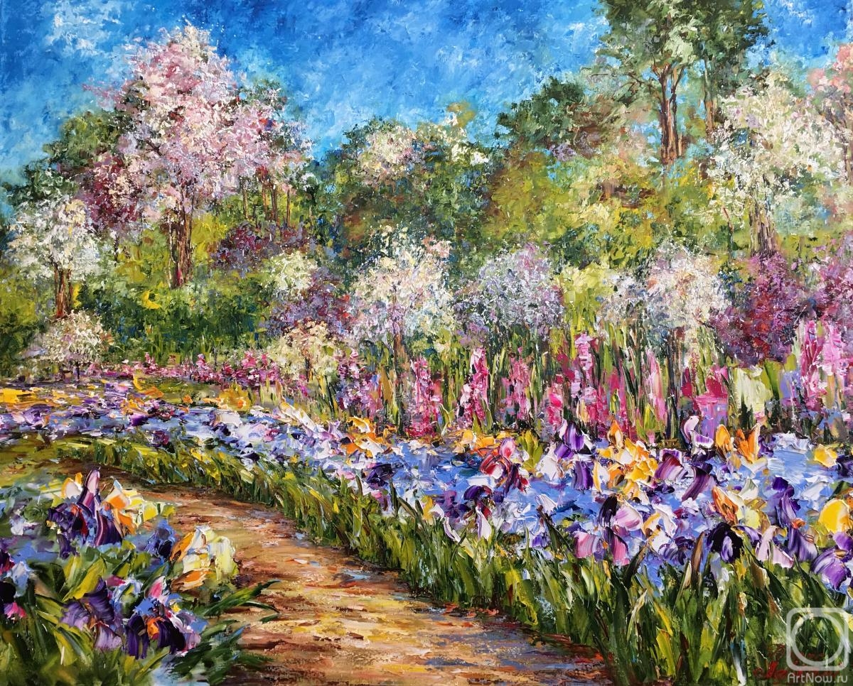 Malivani Diana. Iris dans les jardins de Monet