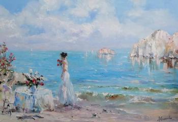 Girl by the sea. Semyonov Aleksandr
