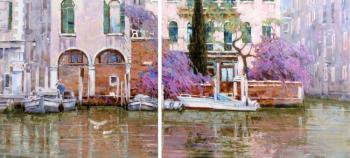 Venice. Grand canal (diptych) ( ). Komarova Elena