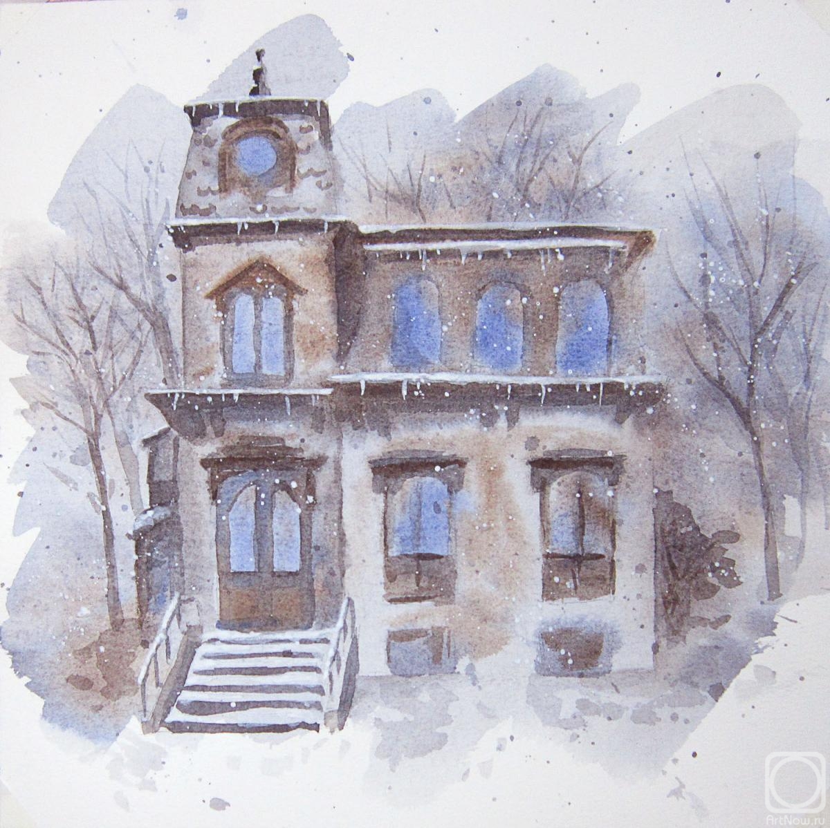 Zhmakina Elena. A series of "Little houses". Winter