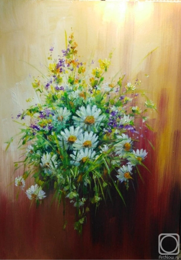 Miftahutdinov Nail. Bouquet of daisies