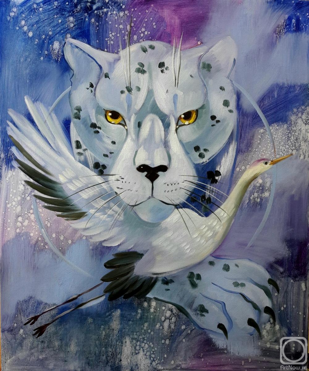 Shagushina Olga. White Jaguar and Crane. Awaken Your Totem