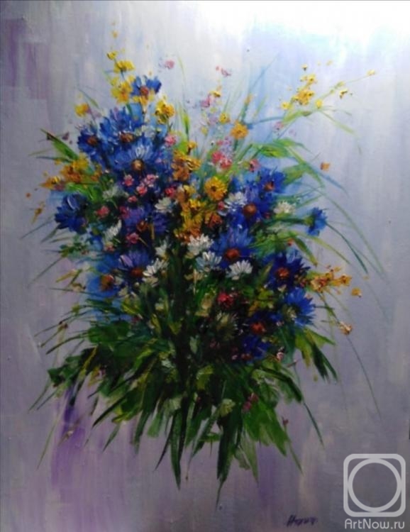 Miftahutdinov Nail. Still life with cornflowers