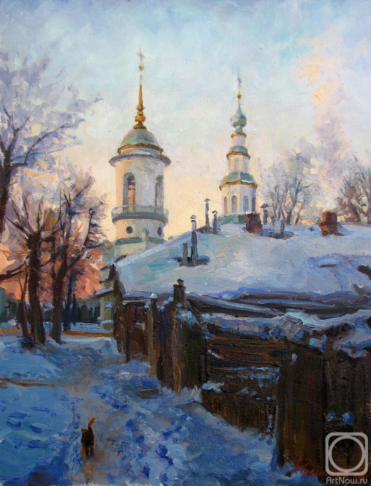 Rodionov Igor. Trinity Church in Vladimir. Minus 25 degrees