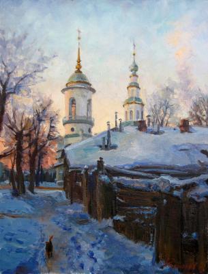 Trinity Church in Vladimir. Minus 25 degrees