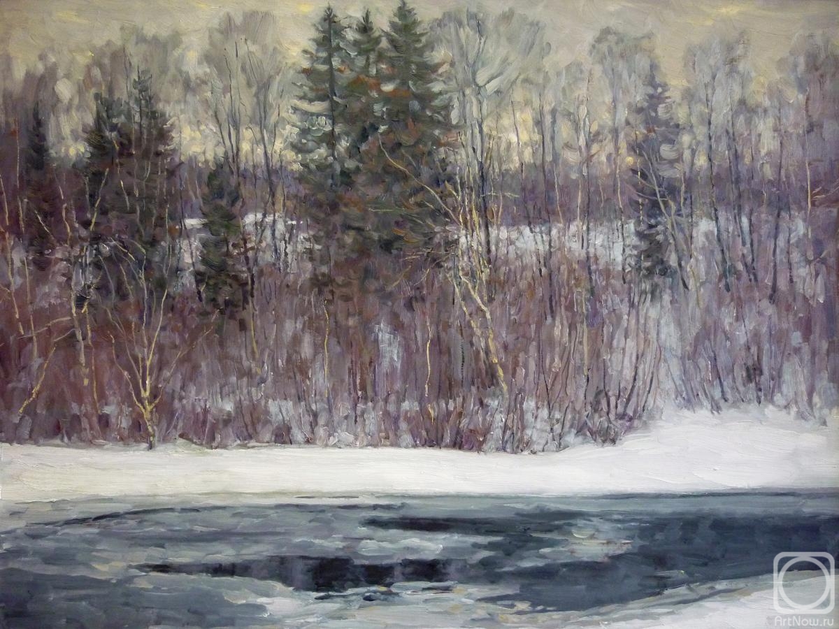 Petrenko Boris. Winter on Msta river