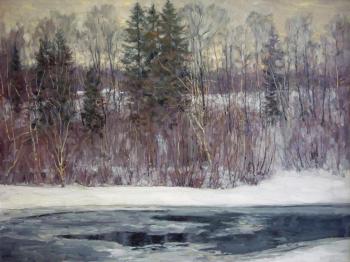Winter on Msta river. Petrenko Boris