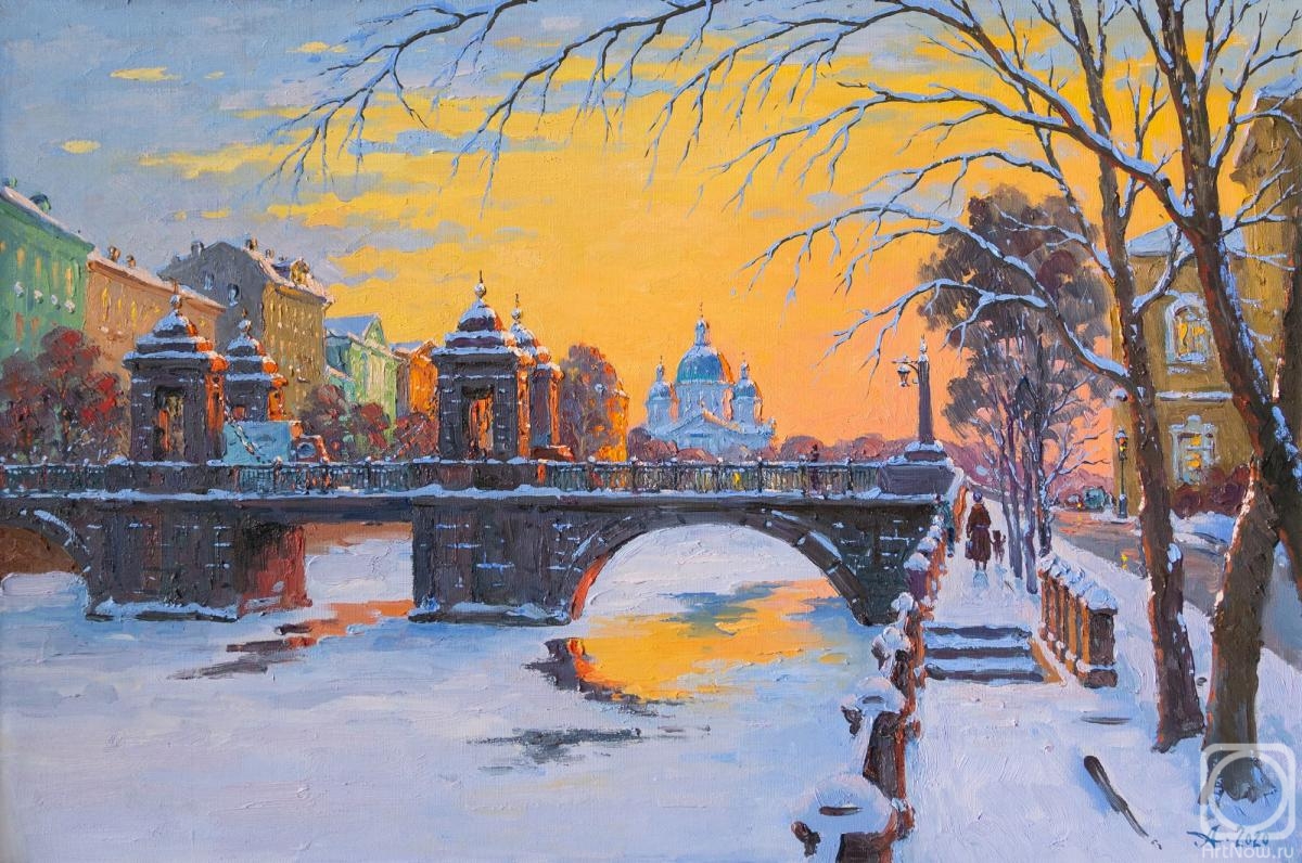Alexandrovsky Alexander. Saint Petersburg, Lomonosov Bridge