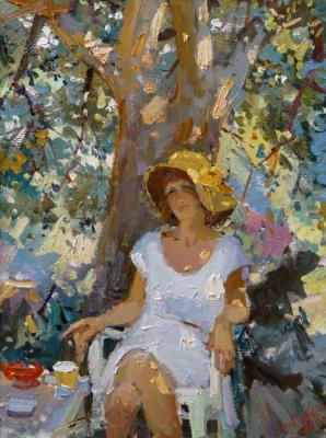 Summer charm. Taormina (Woman In The Garden). Lukash Anatoliy