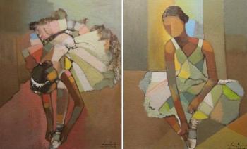 Ballerinas. After the premiere (diptych)