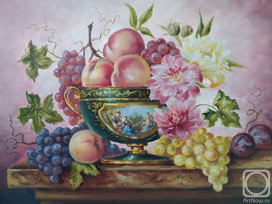 Novickiy Gennadiy. Peaches and grapes