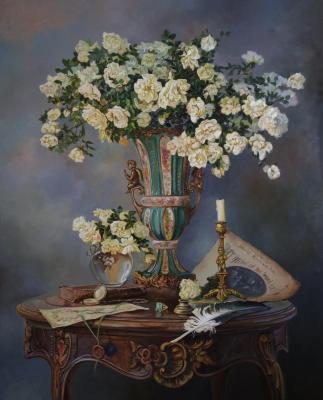 Still life with roses. Panov Eduard
