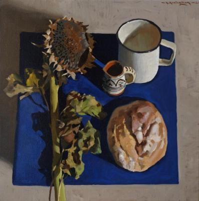 Sunflower with bread. Maximchuk Nikita