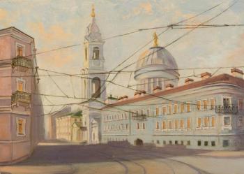 View of the Church of St. Catherine from the Middle Avenue. Nikolaeva Ludmila