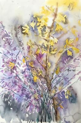 Premonition of spring (Lavender Bouquet). Kurnosenko Antonina