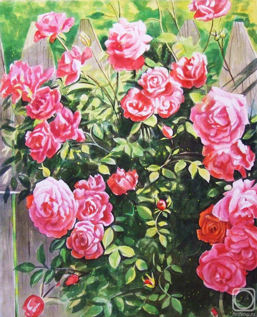 Levina Galina. Red roses
