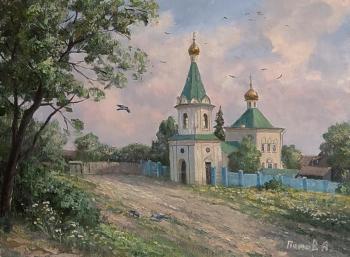 Summer day. View of the Church of Peter and Paul. Panov Aleksandr