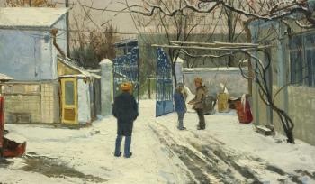 Yard of art workshops in Maykop. Filippenko Pyotr