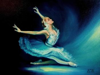 Dance (Swan Girl Ballet Painting). Korableva Elena
