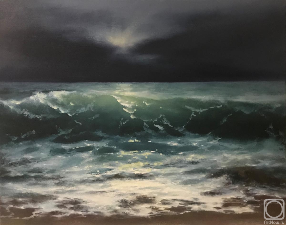 Большая волна» картина Левадой Елены маслом на холсте — купить на ArtNow.ru