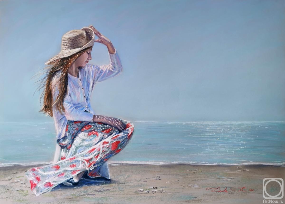 Kritskaya Linda. Girl on the beach