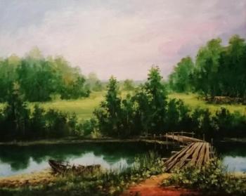 Miftahutdinov Nail Nurislyamovich. Landscape with a river