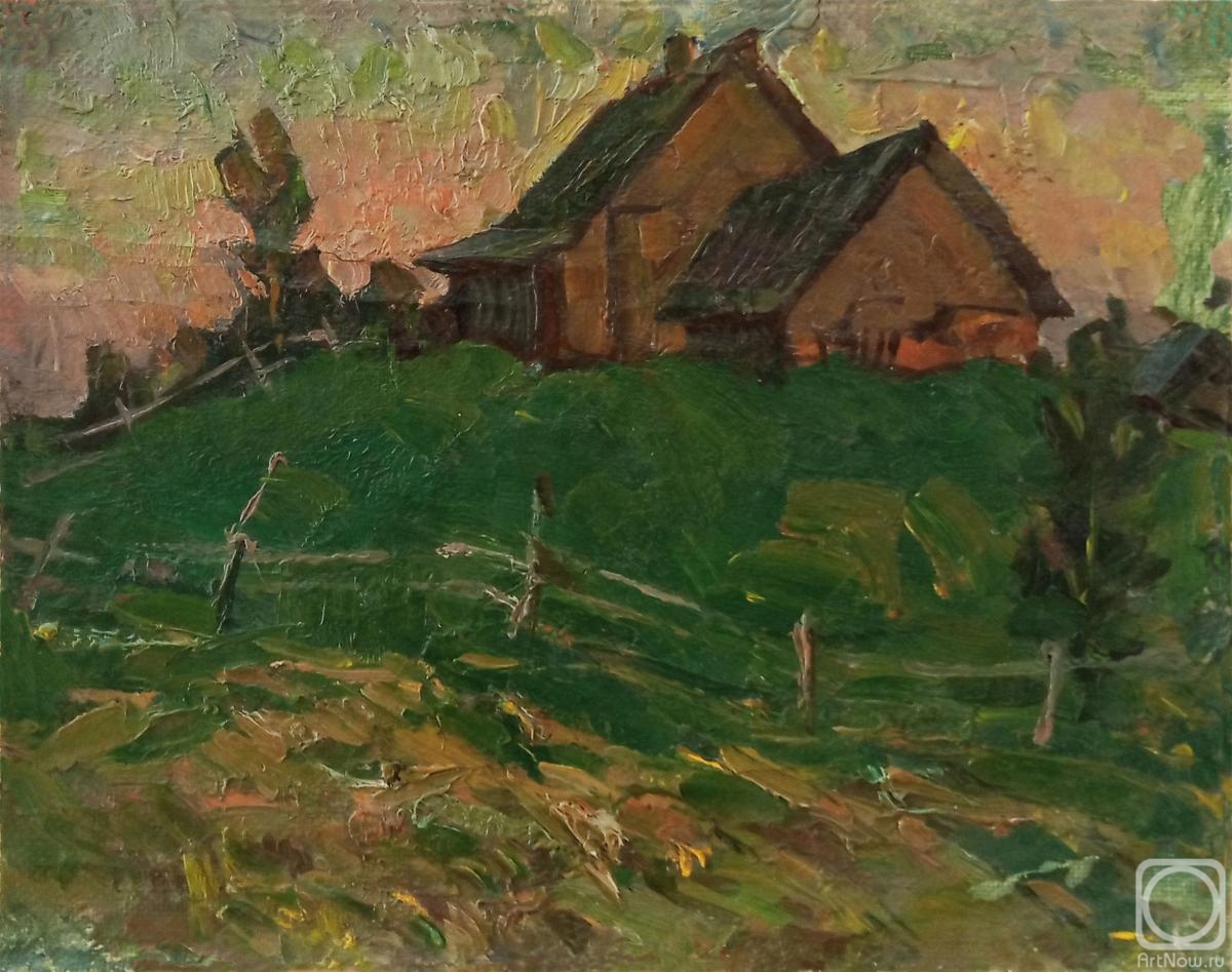 Belikov Vasilij. Rural outskirts. Summer evening