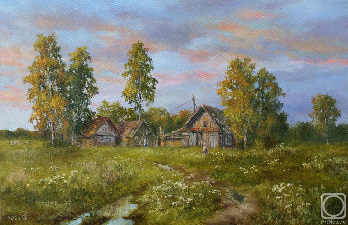 Dorofeev Sergey. Summer evening in the village