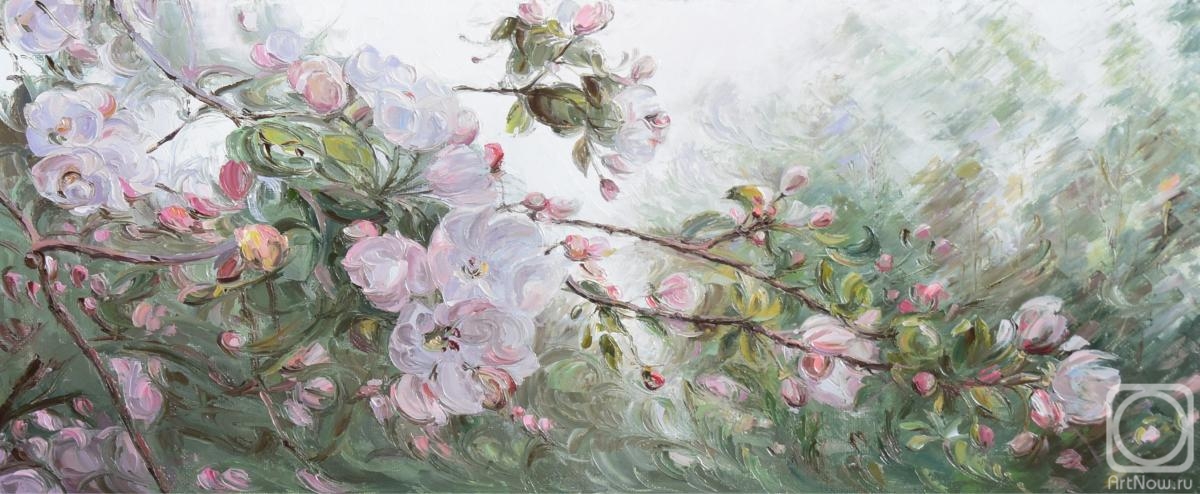 Krasovskaya Tatyana. Apple trees in bloom