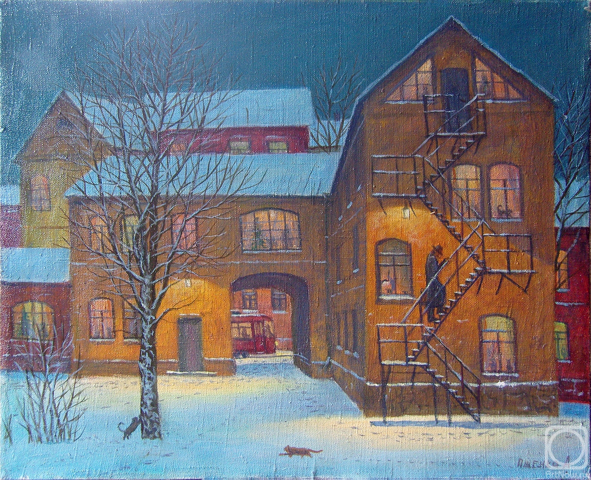 Pshenko Alexey. Winter courtyard