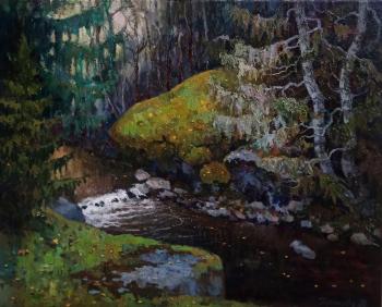 River Kiteenjoki (Traditional Painting). Goryunova Olga