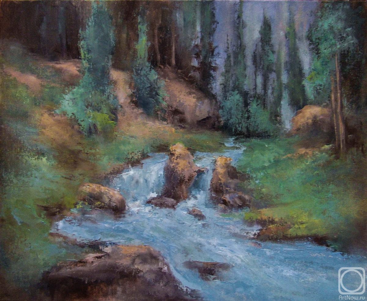 Yudina Elena. Forest river