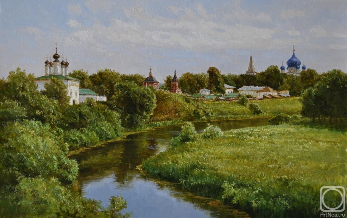 Anikin Aleksey. Walking in Suzdal. View of the Kremlin from the Shopping Malls
