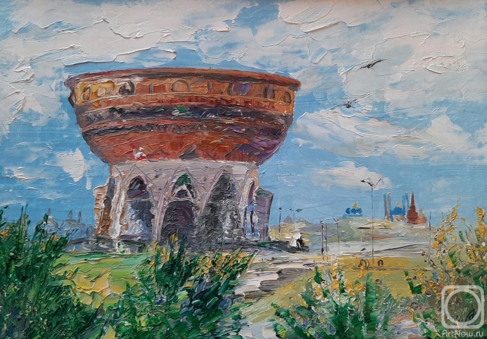 Lantsova Elizabeth. Kazan landscape with a bowl