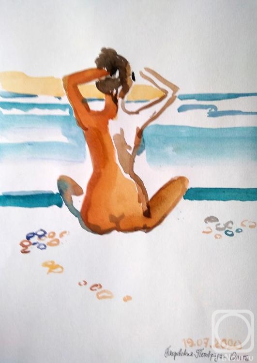 Petrovskaya-Petovraji Olga. Beach watercolors 2020. N2