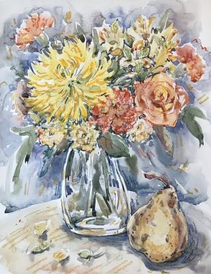 Still life with a pear