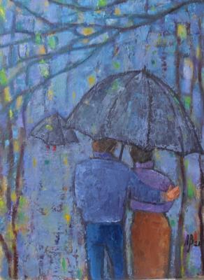 Walking under the rain (Adult Umbrella). Vasileva Lyudmila