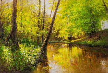 Autumn diluted paints, gently brushed over the foliage. Sharabarin Andrey