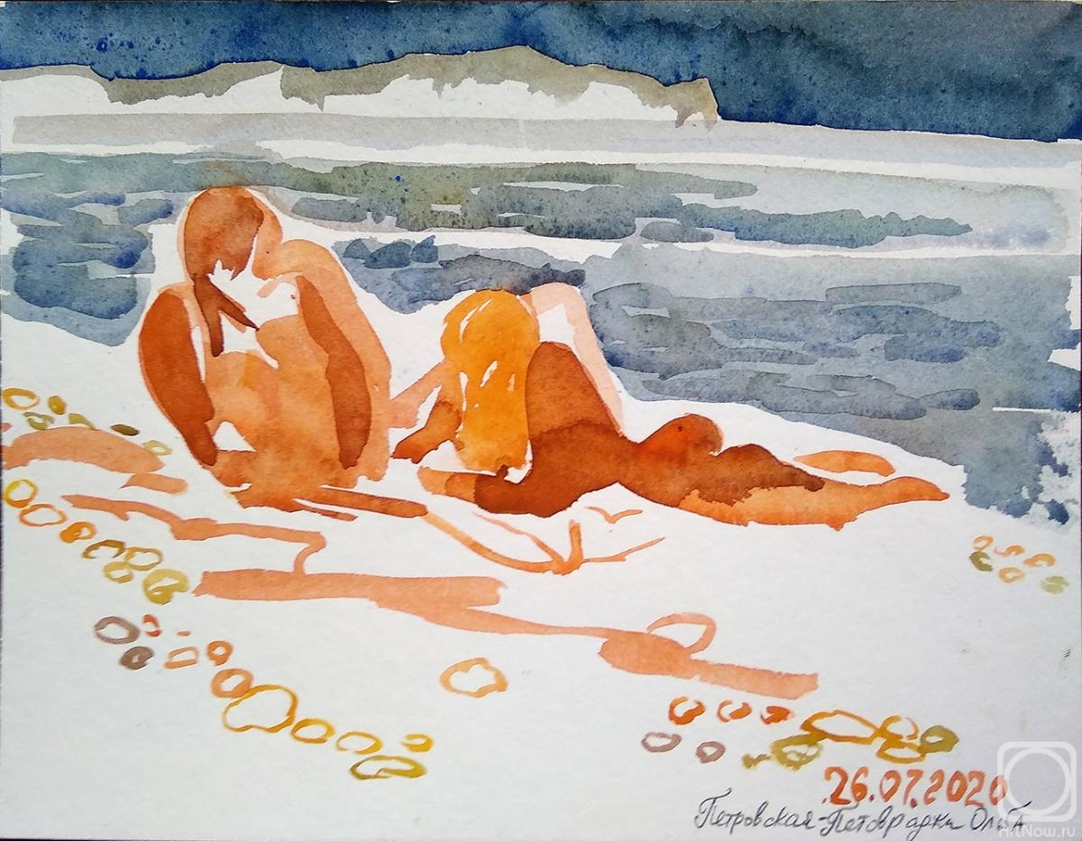 Petrovskaya-Petovraji Olga. Beach watercolors 2020. N5